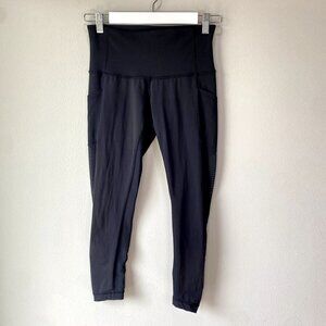 Lululemon Seek the Heat Crop Leggings Black 6